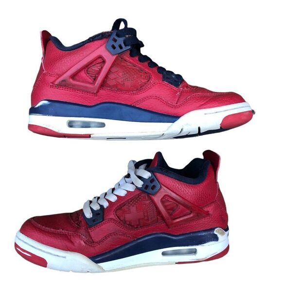 RARE 2019 Air Jordan 4 Retro GS 'FIBA' Size 7.5 - Picture 9 of 16